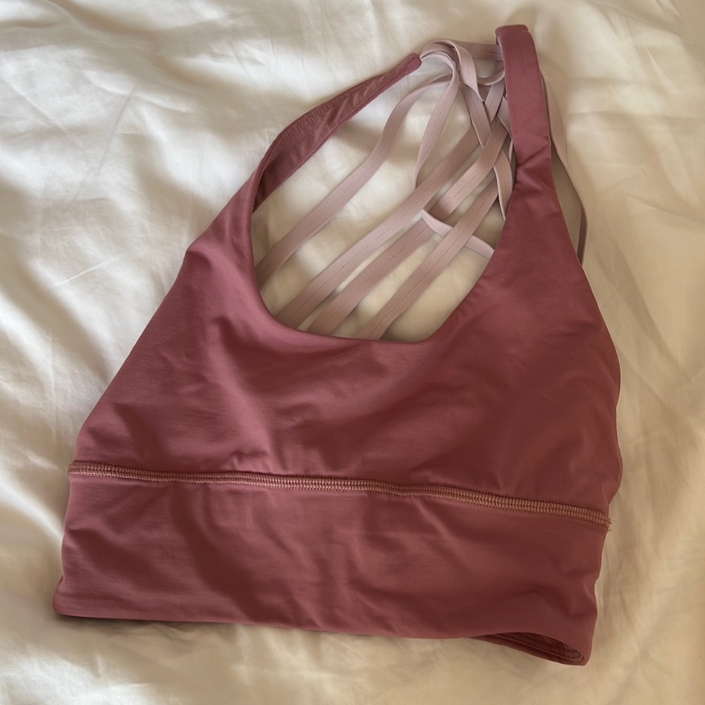 Pink Lululemon Sports Bra size 2